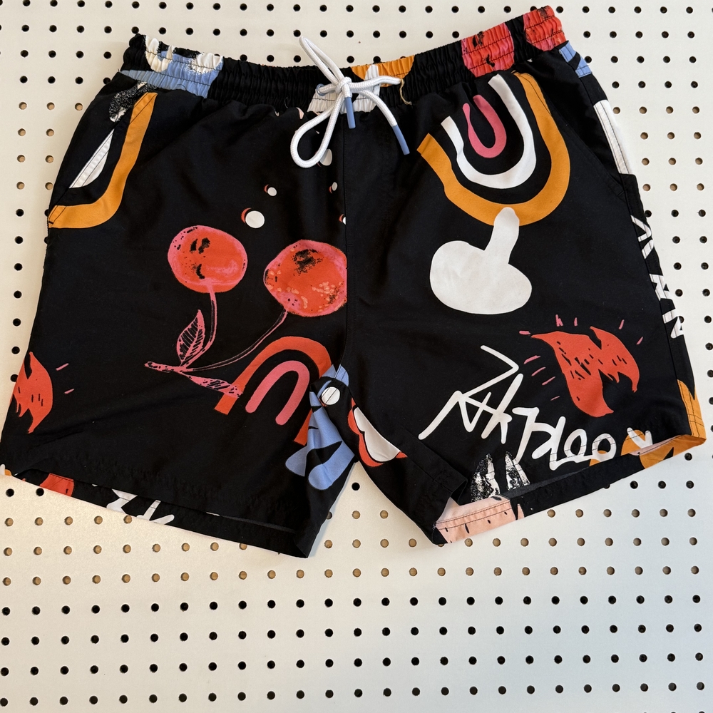 No Boundaries Graphic Swim Trunks